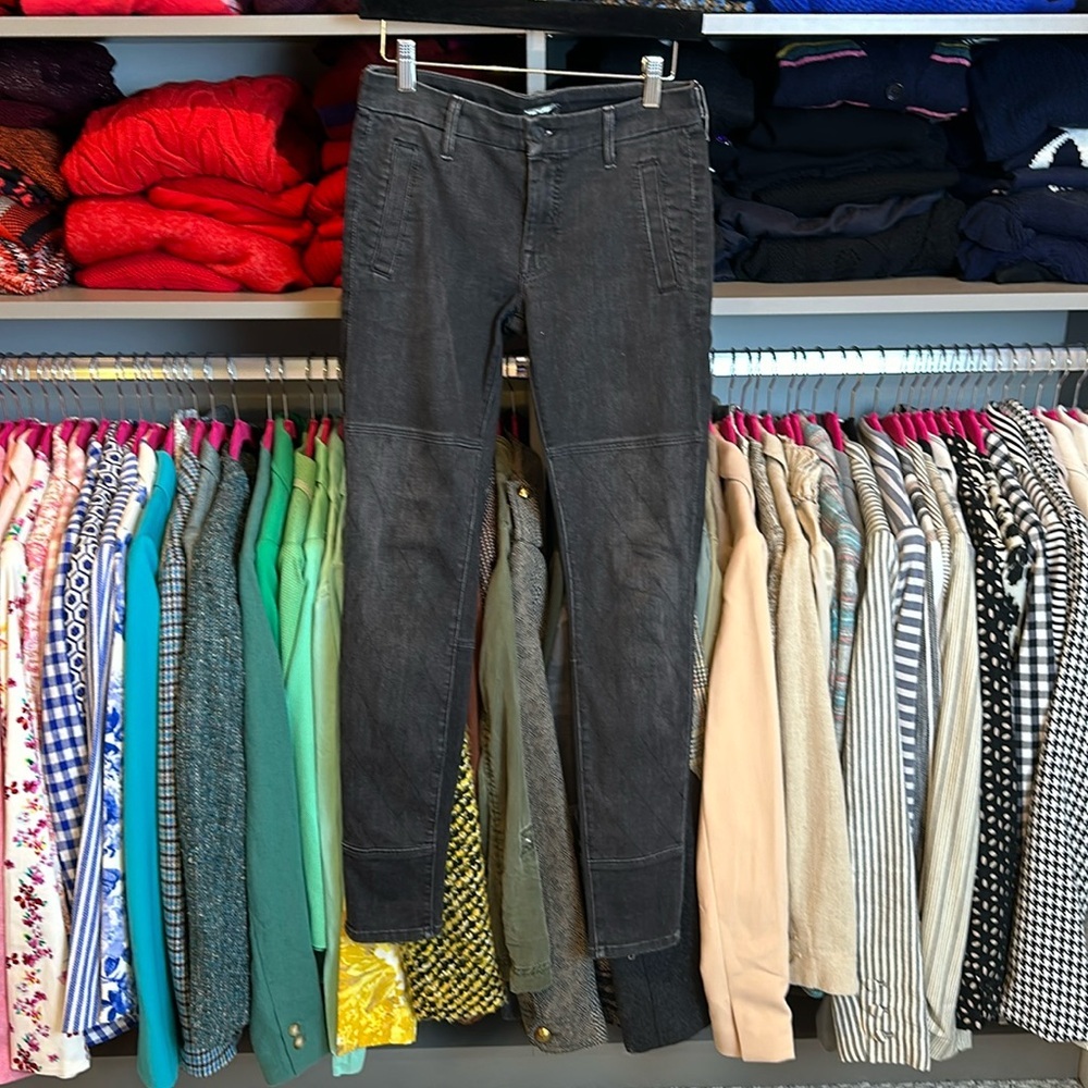MOTHER Women's Skinny Jeans in Charcoal